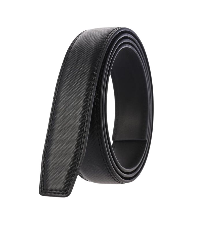 Zwarte leren riem met structuur