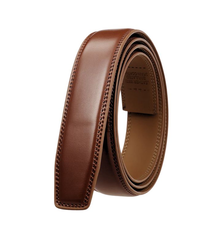 Kastanjebruine leren riem